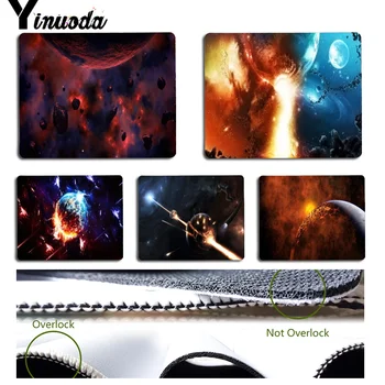 

Yinuoda New Printed Science fiction Space Universe Computer Gaming Mousemats Size for 18x22cm 25x29cm Small Mousepad
