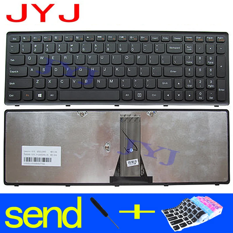 Русская клавиатура для Lenovo IdeaPad G500C G500S G500H S500 S500C G505s G510S Flex 15 15D S510p Z510 RU черная рамка