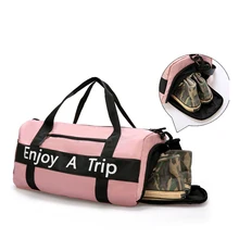 Женская дорожная сумка большой емкости ручной багаж дорожные сумки дамские выходные портативные вещевые сумки Водонепроницаемая стирка