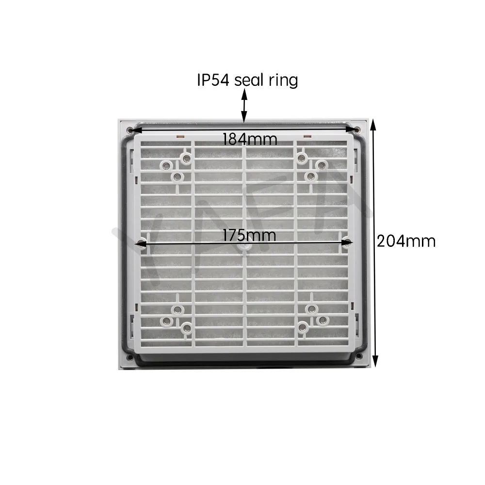 204*204*28 мм шкаф вентиляционная решетка набор жалюзи крышка вентилятора водонепроницаемый решетка жалюзи воздуходувка выхлопной FK9804 фильтр