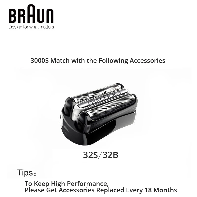 Электробритва Braun Series 3 3000S для мужчин самостоятельное плавающее бритье Мужская
