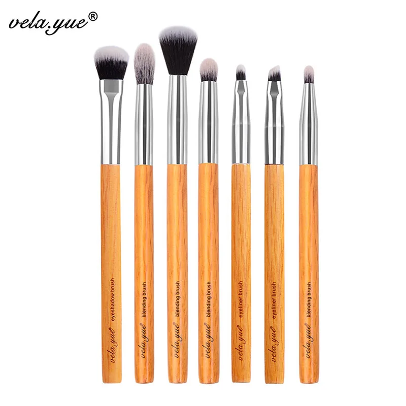 588.4руб. 31% СКИДКА|Vela. yue набор кистей для макияжа премиум класса 7 шт. тени для век растушевка контурная подводка для глаз набор инструментов для макияжа бровей-in Аппликатор теней для век from Красота и здоровье on AliExpress 