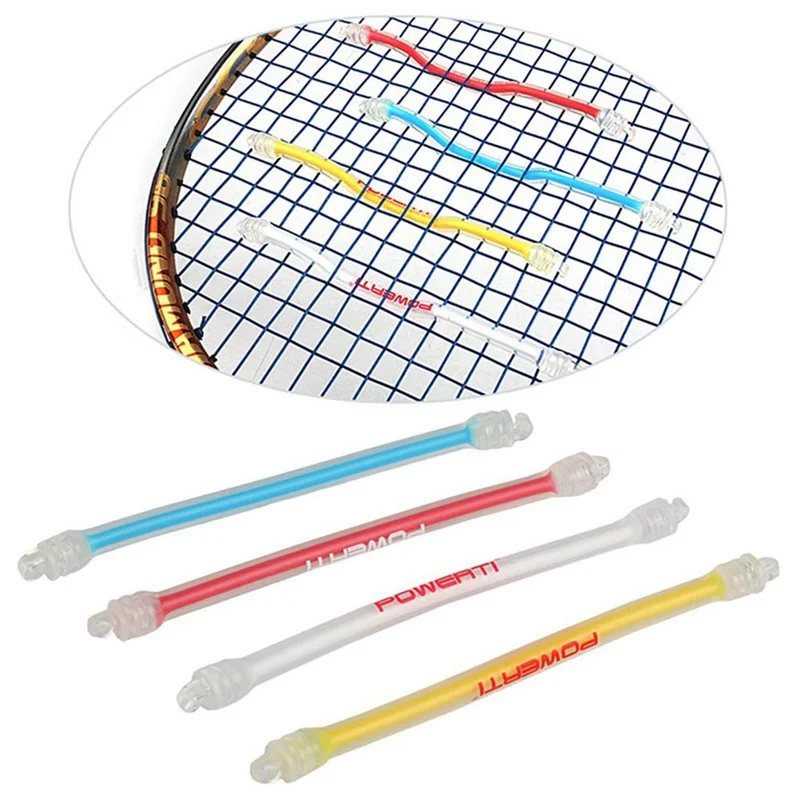 1 Pcs Outdoor Sports Elastic Tennis Racquet Vibration Dampener Shock ...