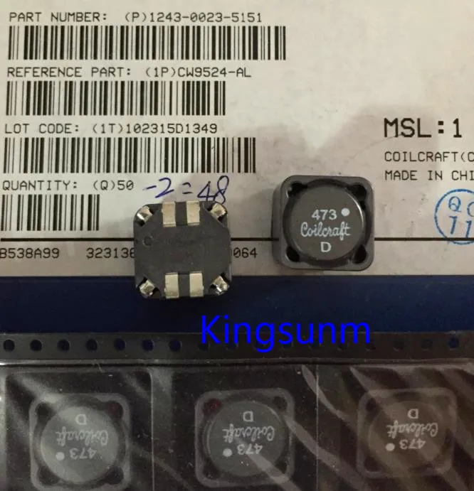

Free shipping 10pcs CW9524-AL 473 47UH 15X15X15