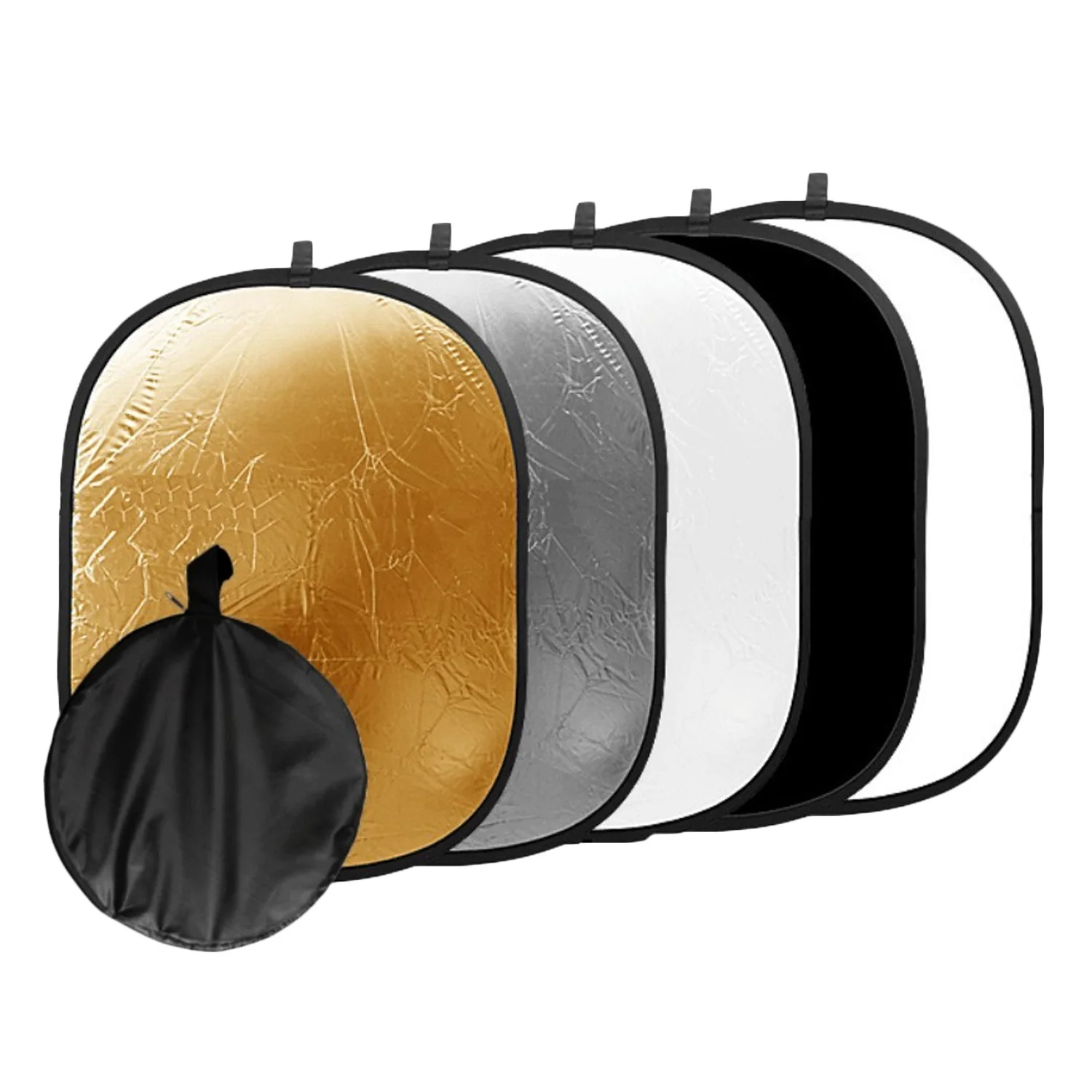 

Gosear 60 x 90cm 5-in-1 Portable Collapsible Oval Light Reflector Photography Studio Photo Camera Flash Lighting Accessories