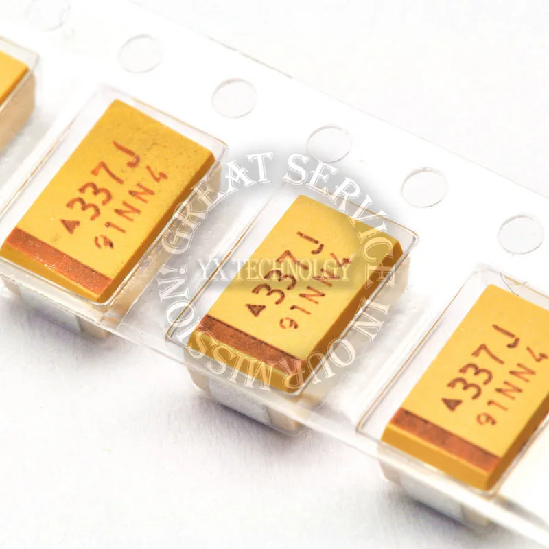 500 шт./пакет 6 3 V 330 мкФ d-типа 7343 10% SMD Танталовый конденсатор с алюминиевой крышкой |