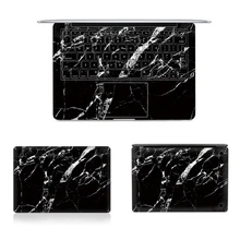 Black Marble Full Body Vinyl Skin Cover Protector Sticker For Macbook Air Pro Retina 11.6