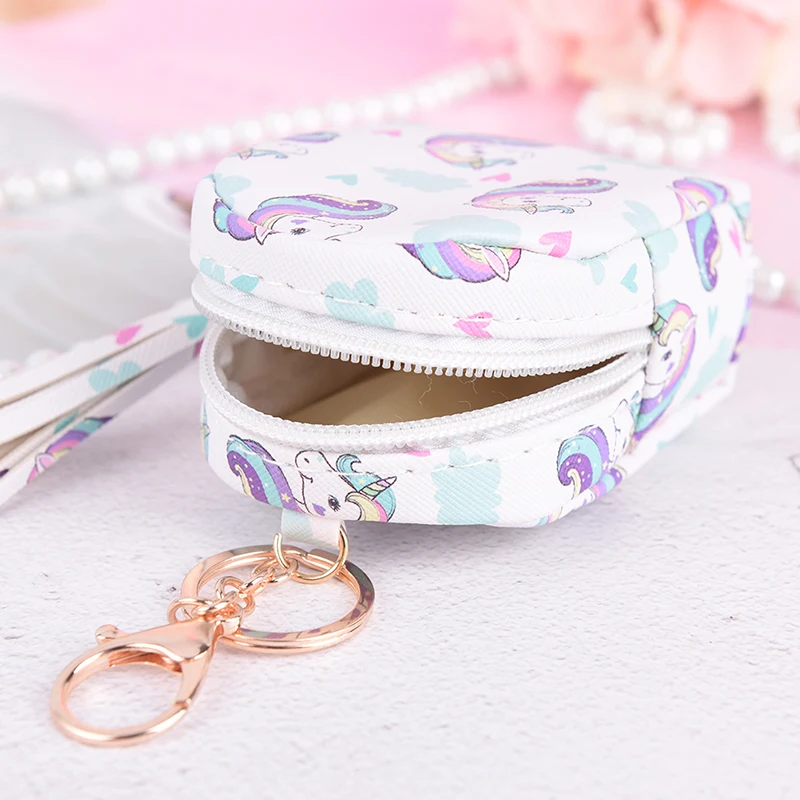 Женские кошельки, 6 стилей, мультяшный единорог, кошельки для монет, маленькая милая открытка Каваий, держатель для ключей, сумки для денег для девочек, дамские сумочки, для детей, оптом