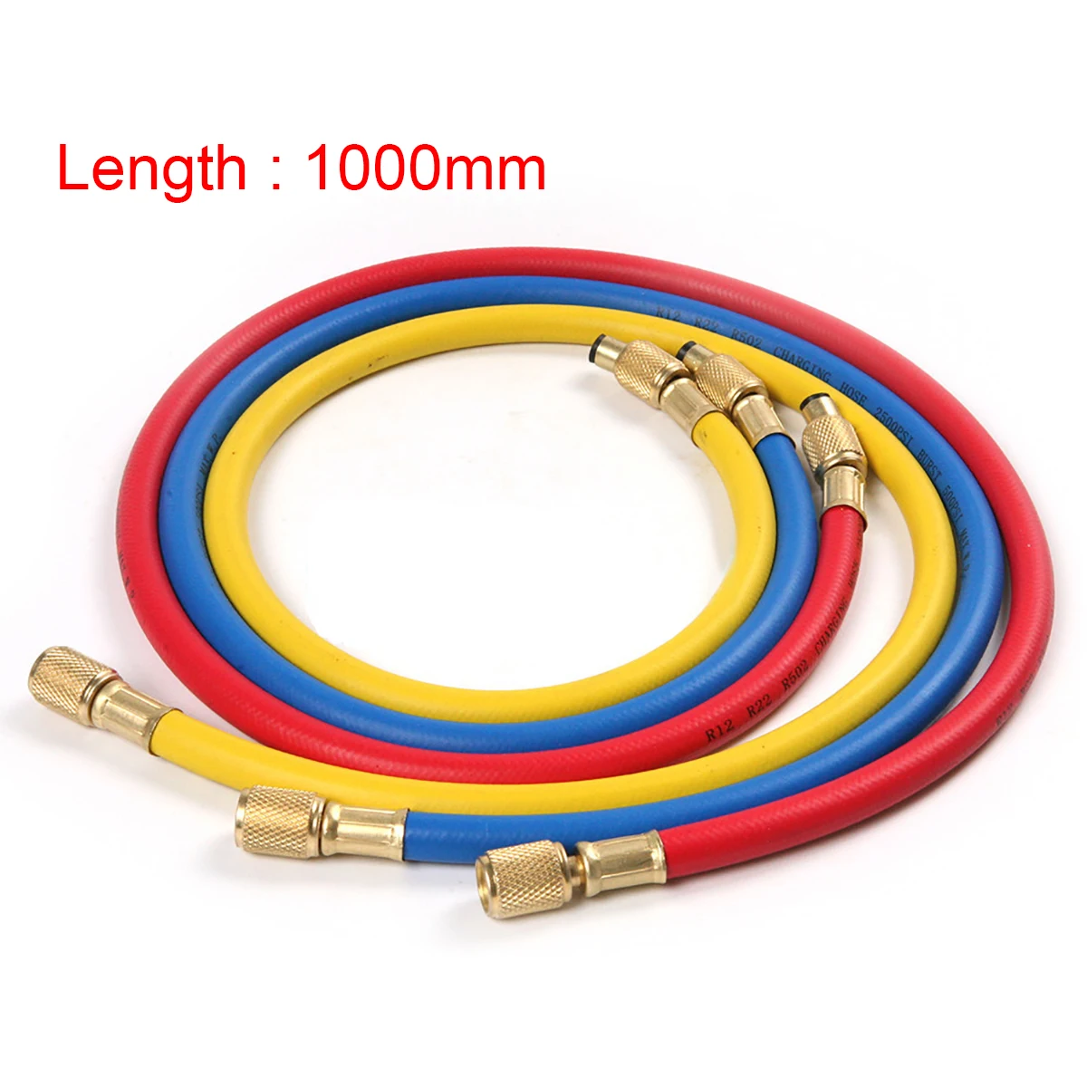

3pcs Refrigeration Charging Hose Practical High Pressure Automobile Air Conditioner Hose For Car R12 R22 R502 Refrigerant Mayitr
