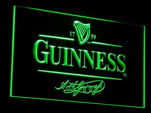 Светодиодные неоновые световые вывески для пивных клубов a057 Guinness Alec Arth|sign led|sign