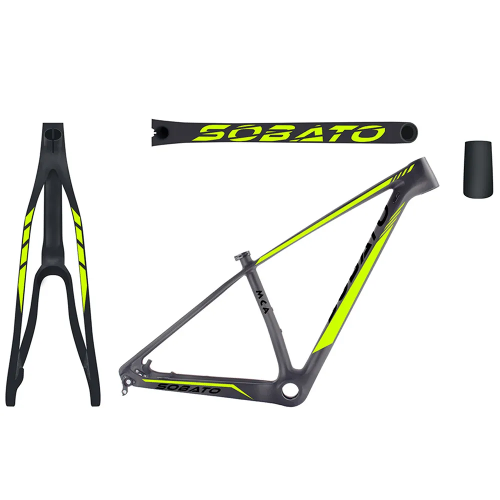 SOBATO 2" BB30 29er карбоновая рама/29 дюймов mtb карбоновая рама/29" рама карбоновая для горного велосипеда - Цвет: MCA4A