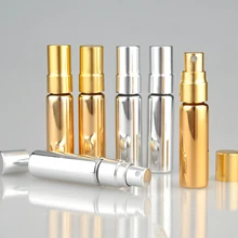 1 шт. 5 мл металлический многоразовый флакон для духов со спреем и пустыми косметическими контейнерами с распылителем портативные аксессуары для путешествий
