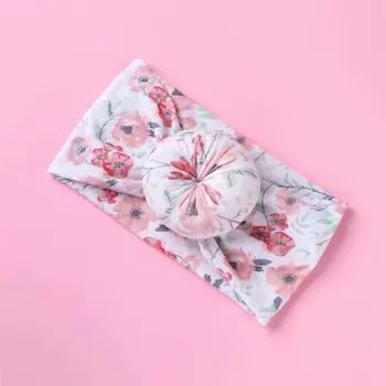 

2019 Children's Hair Accessories DIY Hand Printed Donuts Headband Nylon Fabric Baby Hair Band Girls Plaid Floral Strip Love