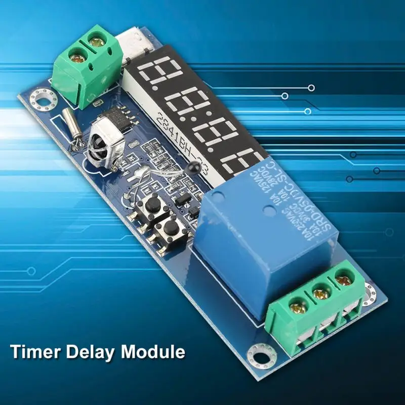 

Digital Clock Temperature Timer Relay Module Cycle Delay/Timer/Latching Switch Controller Cycle Delay Timer Board
