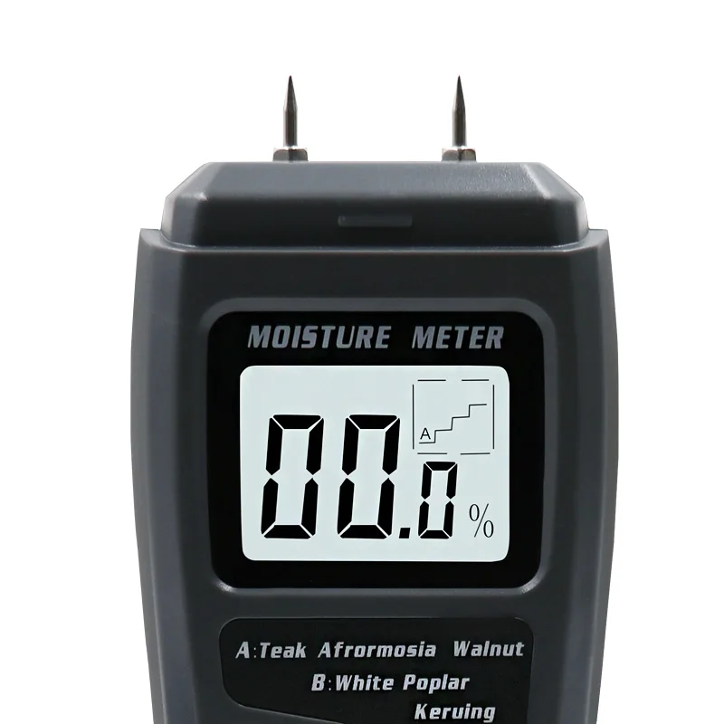 EMT01 0-99.9% Two Pins Digital Wood Moisture Meter Wood Humidity Tester Hygrometer Timber Damp Detector Large LCD Display wood moisture meter
