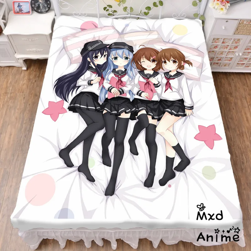 Japanese Anime Kantai Collection Bed sheet Throw Blanket Bedding