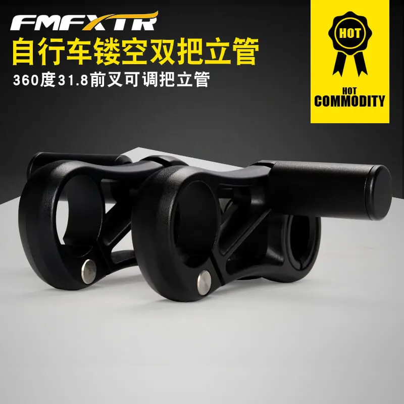 

FMF 360 Degree Adjustable Bicycle Stem 90mm Both Shoulders Type Aluminum Alloy Handlebar Stem for MTB Mountain Road Bike Stem