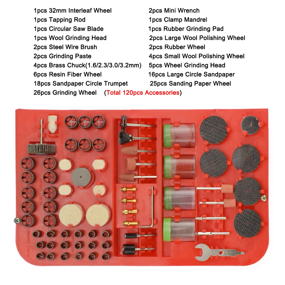 NEWACALOX EU/US 260 Вт шлифовальный станок Dremel роторный инструмент Мини электрическая дрель с переменной скоростью шлифовальный станок набор гравировальных аксессуаров