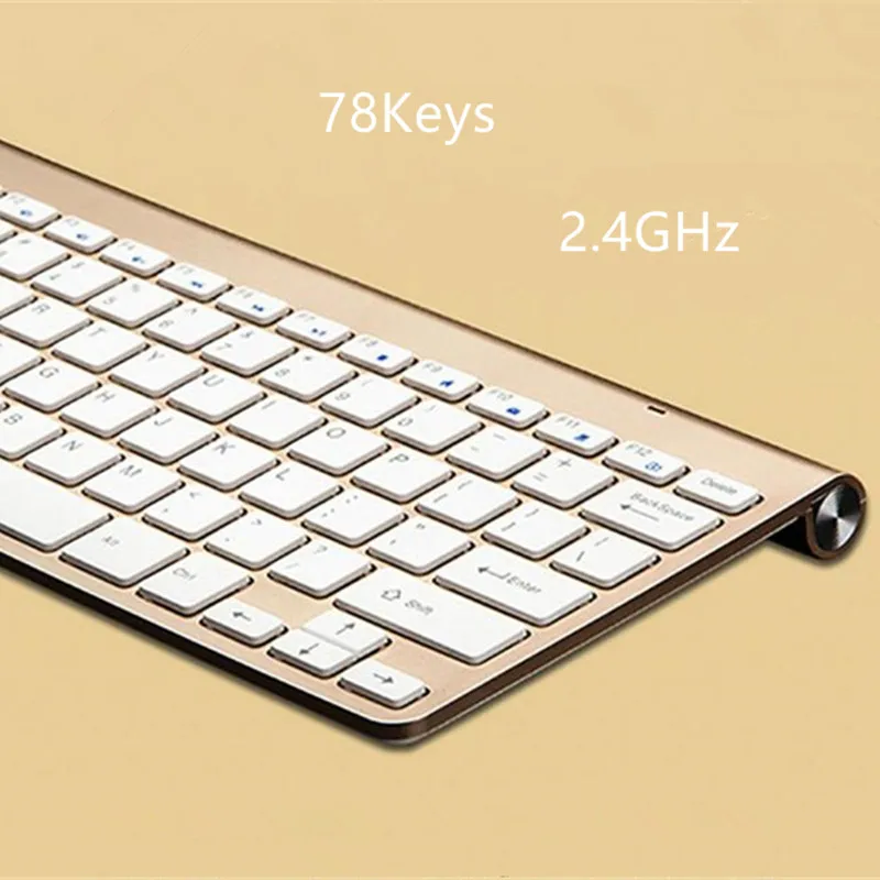 

Mini Wireless Keyboard Slim 2.4G 78Keys with Multimedia for MACBOOK,LAPTOP,TV BOX Computer PC ,android tablet