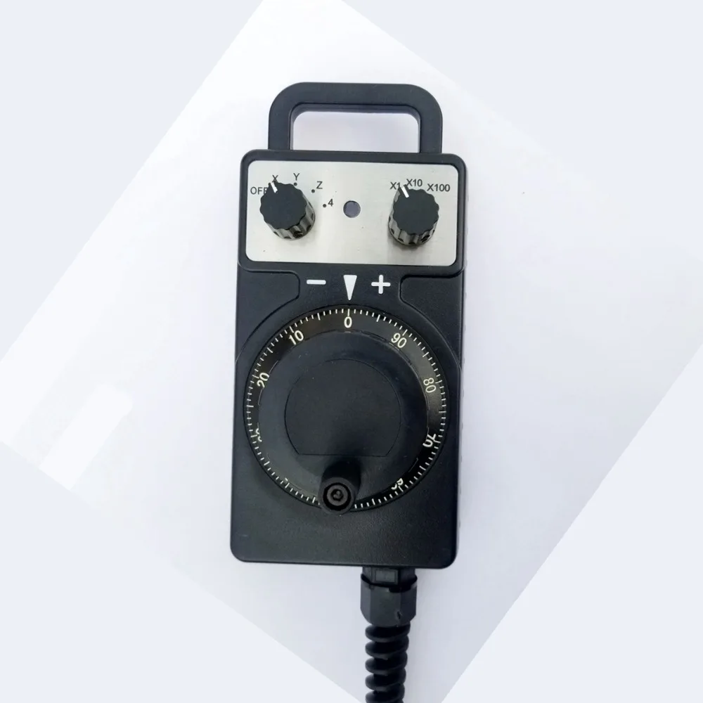 4 6 Axis MPG Universal Pendant Handwheel manual pulse generator 5V 12V 24V with Emergency Stop For cnc router machine cnc handwheel