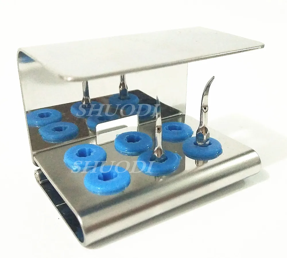 

Dental Sterilize Block Holder 6 Holes for Ultrasonic Sonic Scaler Tips Working Tips Disinfection