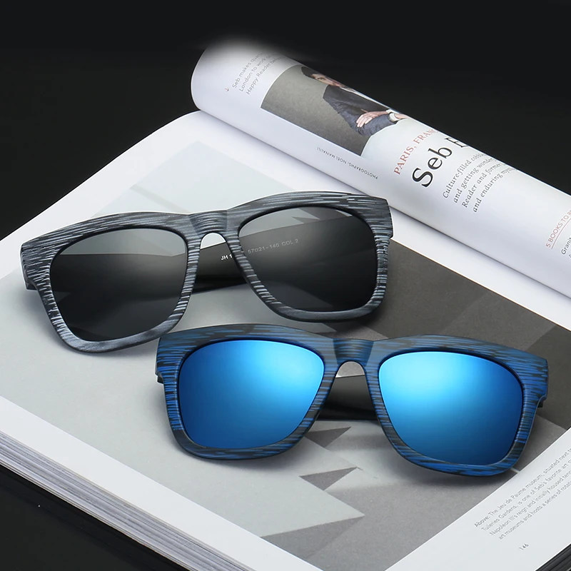 

New Fashion Products Men Women Glass Bamboo Square Sunglasses Vintage Retro AU Retro Vintage Wood Lens Wooden Frame Handmade