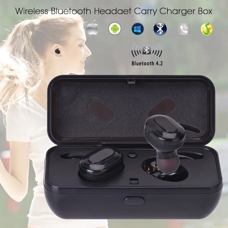 

VTIN TWS Wireless Earbuds Touch Control Bluetooth In-ear Earphones Noise Reduction Mini Earbud Stereo Headset with Charging Box