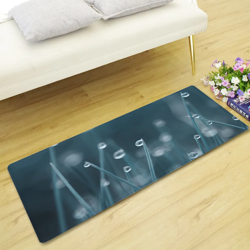 

Plant Pattern Long Floor Mat Living Room Decoration Rug Non-slip Absorbent Kitchen Carpet Entrance Door Mat 50x120