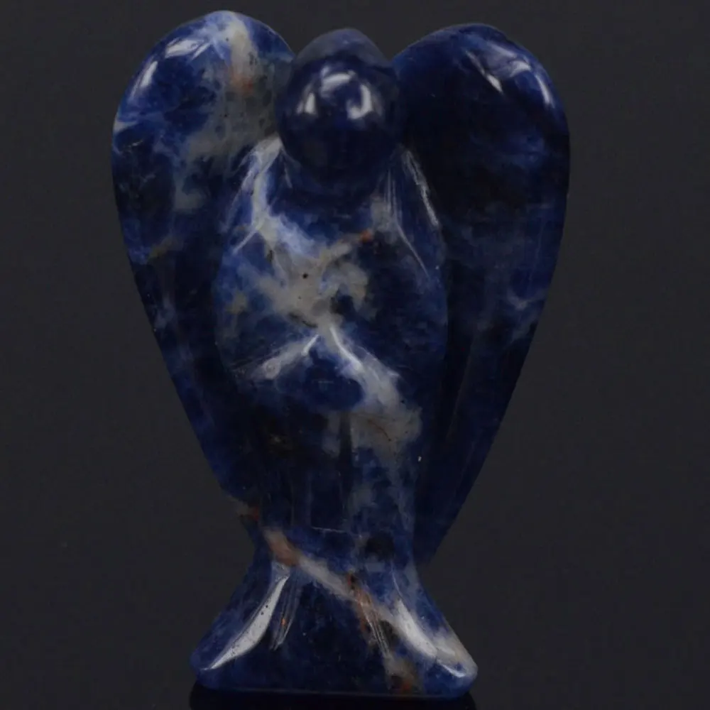 2inch Blue Sodalite Gems Carving Angel Natural Crafts Stone Figurine Chakra Healing Reiki Stone 2inch Blue Sodalite Gems Carving Angel Natural Crafts Stone Figurine Chakra Healing Reiki Stone
