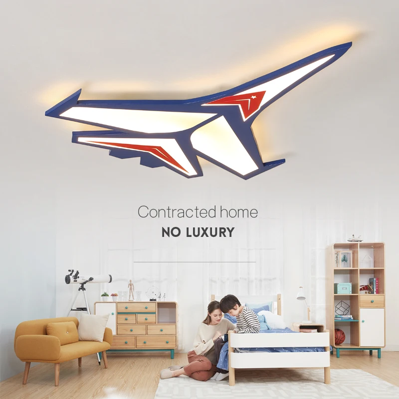 

Modern Ultra-thin fighter modeling led ceiling lights for bedroom children's room baby room kids room aircraft deco ceiling lamp