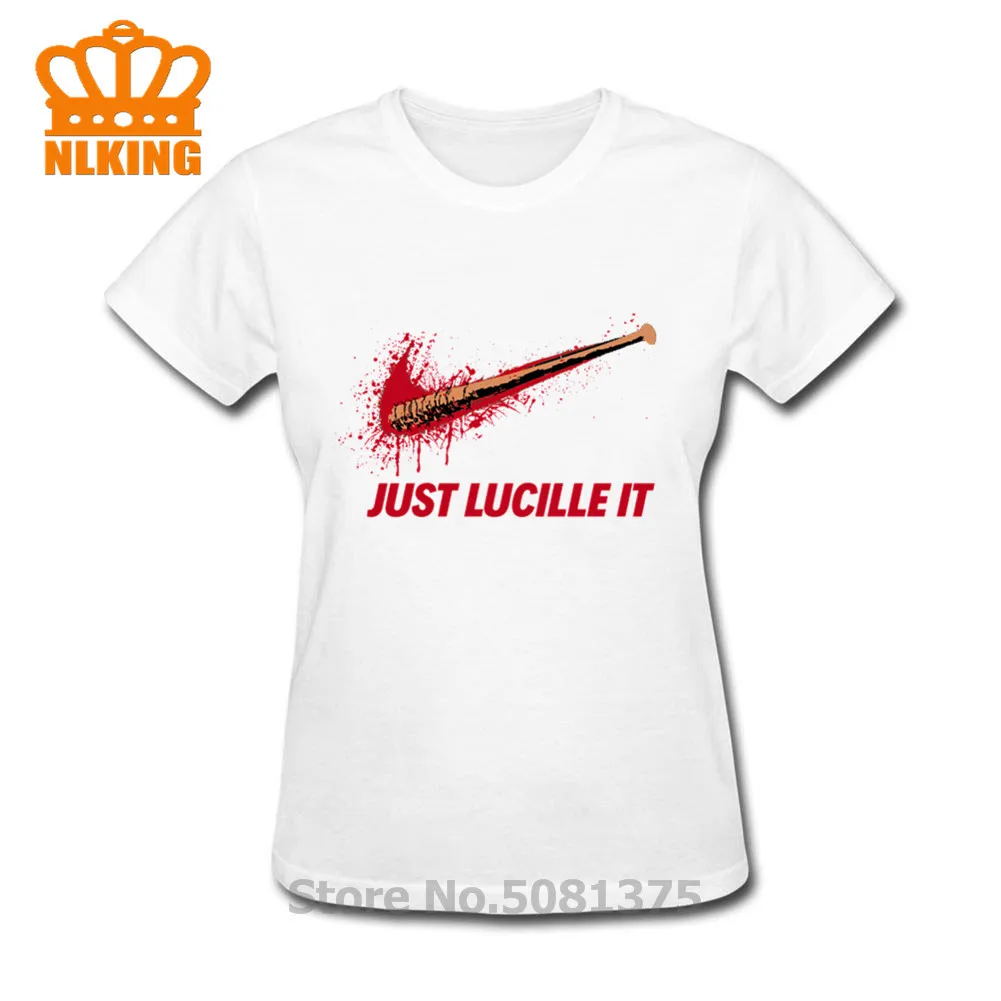 3XL Для женщин футболка negan просто Люсиль это футболка Ходячие мертвецы, ниган футболка летние модные Топы И Футболки в стиле хипстер женский Camisetas