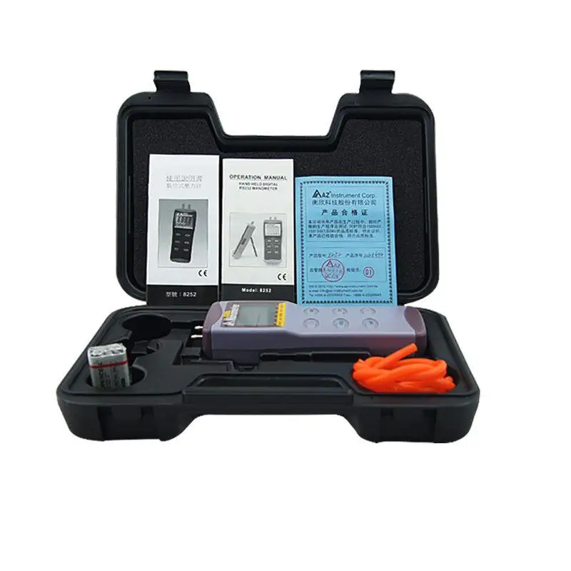 

AZ8252 Digital Manometer High-precision Pressure Gauge Differential Pressure Meter vacuum gauge Tester range :2psi