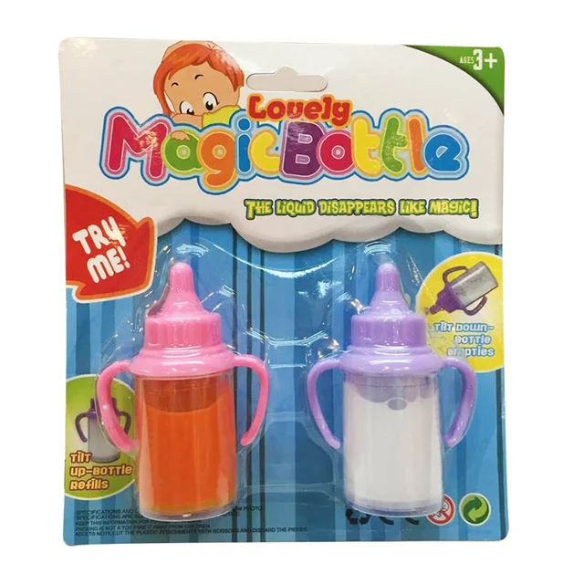 Baby Dolls Feeding Bottle Magic Bottle Dummy Pacifiers Set Disappearing