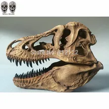 Р-пламя новейший Тираннозавр Рекс Динозавр Смола окаменелый череп модель коллекционные вещи 16,7*11,7*12,3 см Светильник Цвет