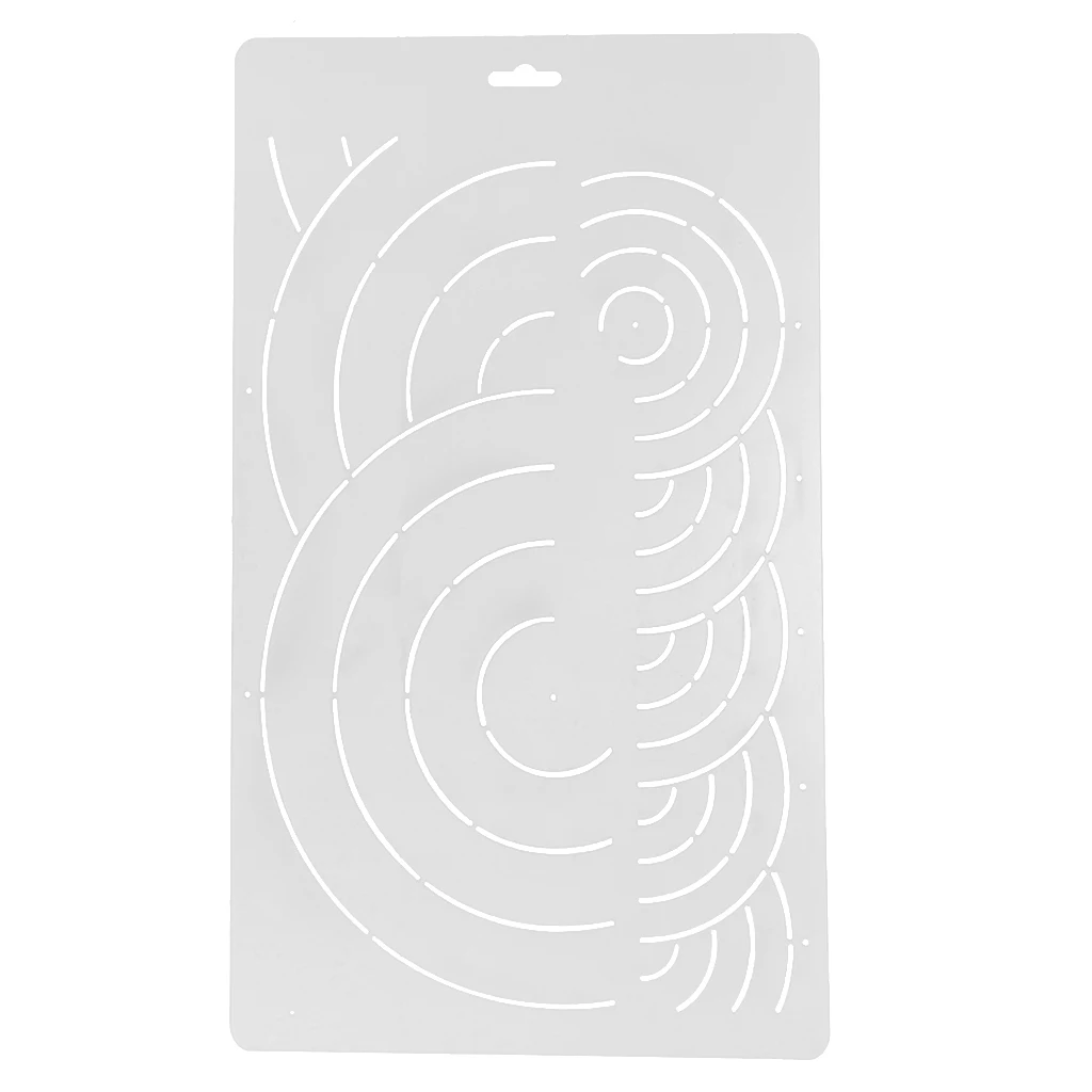 Plastic Semi-transparent Stencil Plastic Quilting Template for Embroidery Patchwork DIY Sewing Craft Tools - 40x20cm