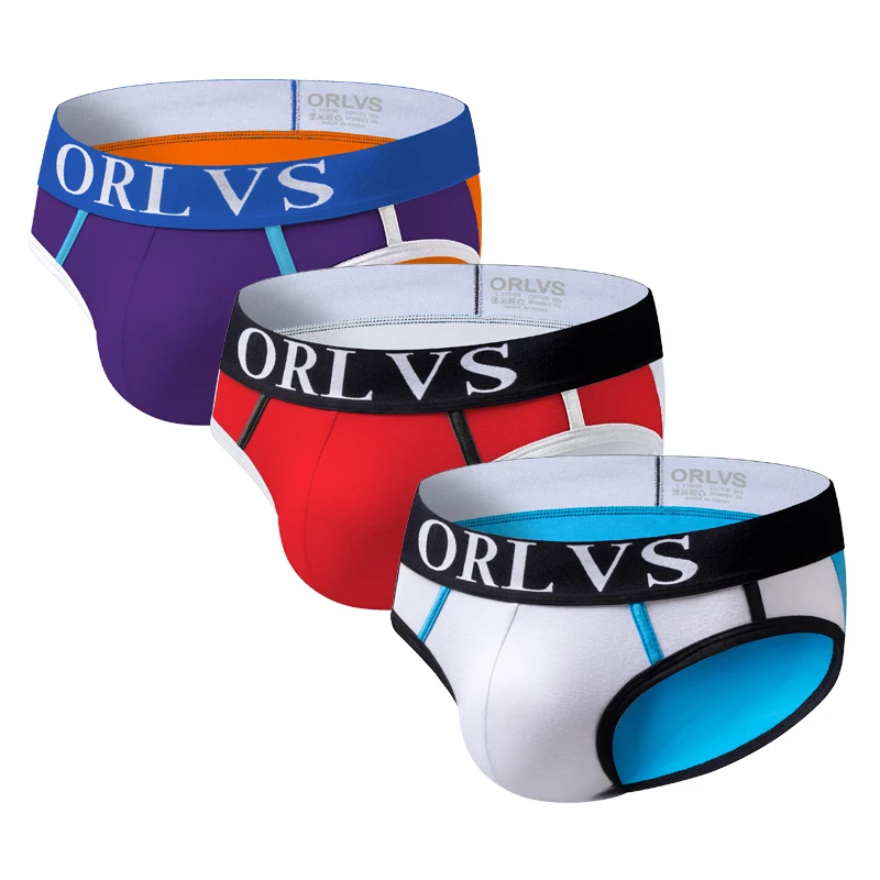 ORLVS мужские сексуальные трусы брифы для геев хлопковые нижнее белье cueca cuecas OR13| |