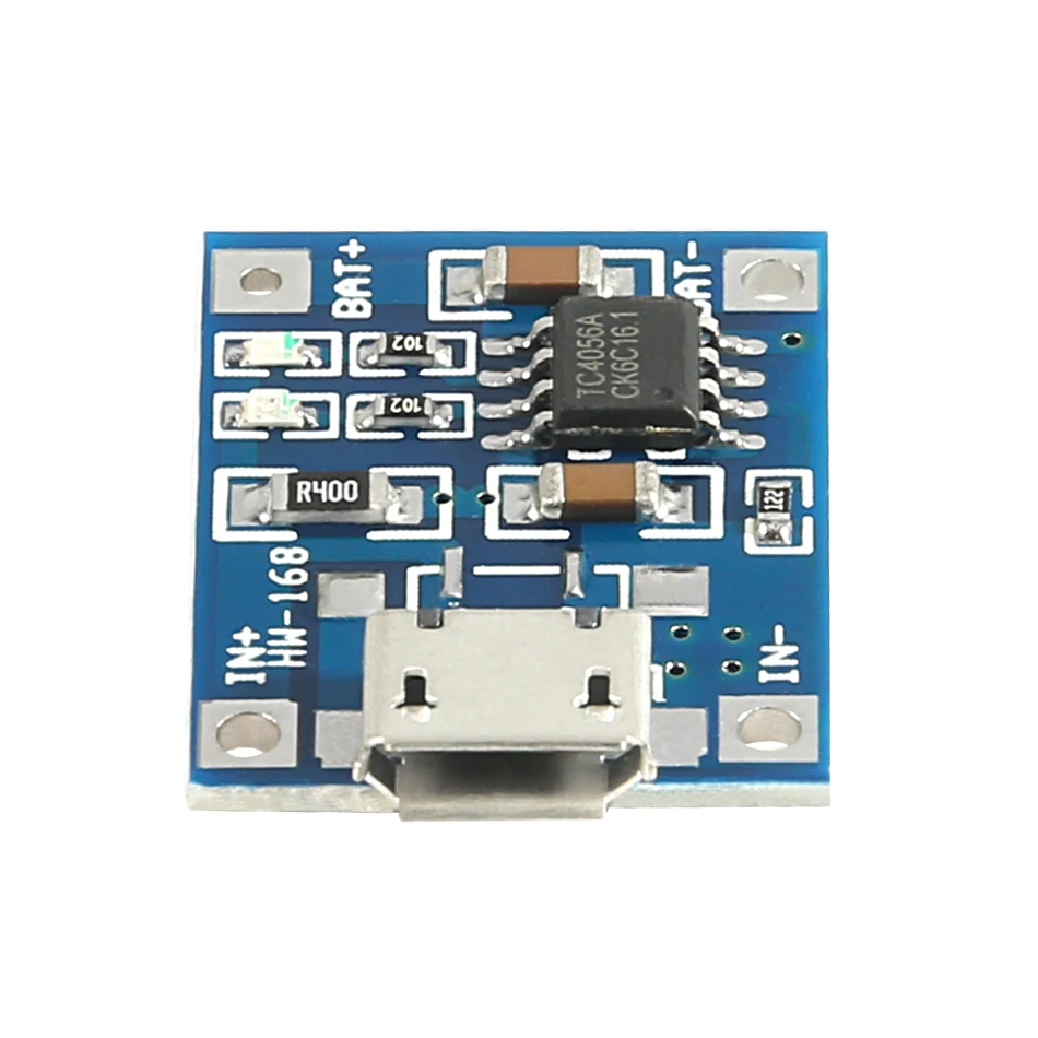 

5 pcs Micro USB 5V 1A 18650 TP4056 Lithium Battery Charger Module Charging Board With Protection Dual Functions 1A Li-ion