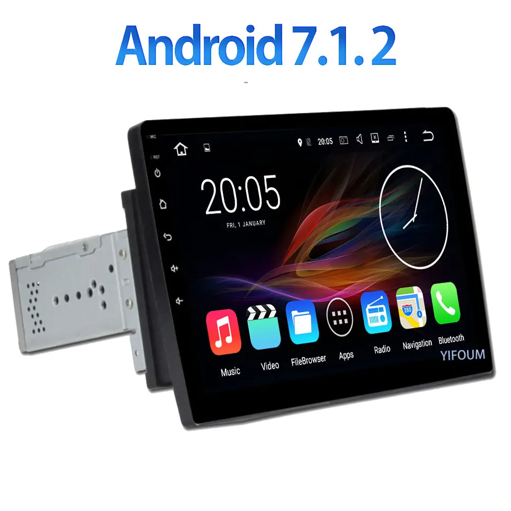 quad 4 core 1 din Android 7 1 2 2GB RAM GPS Navigation Bluetooth Universal Car