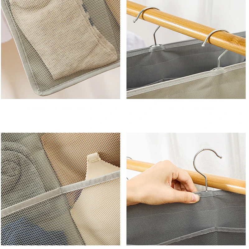 Underwear Bra Organizer Storage Box Grey Beige Drawer Closet Organizers Boxes For Underwear Scarf Socks Hanger Organiser