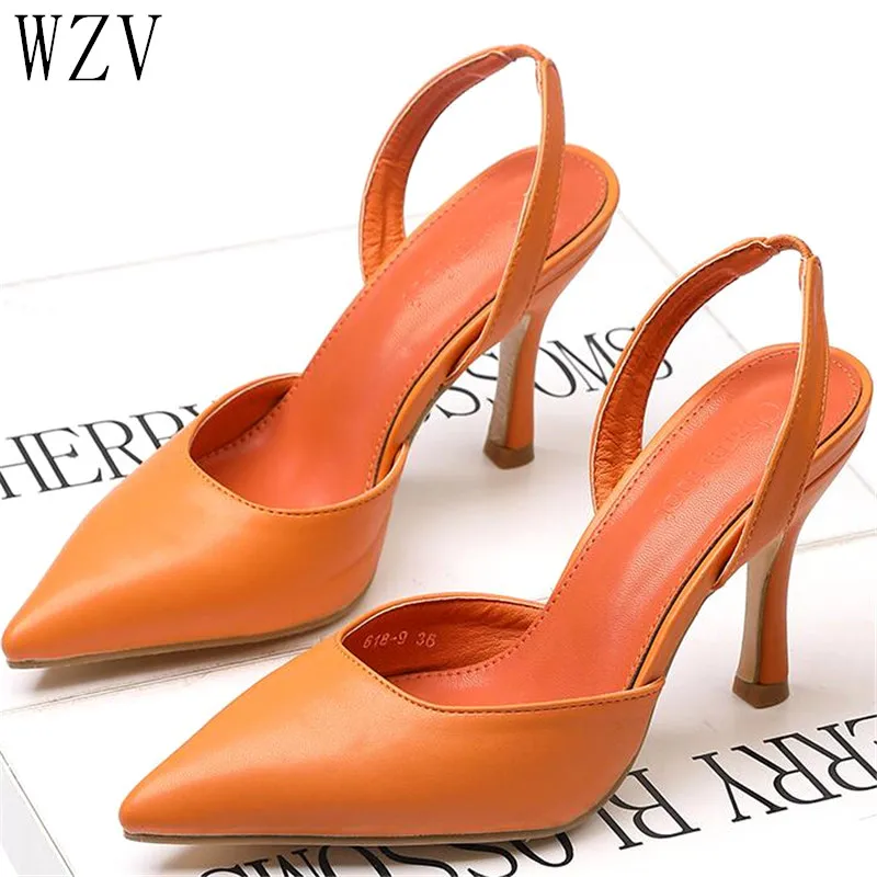 orange and black shoes ladies