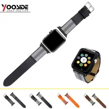 Тканый нейлоновый соединитель из искусственной кожи с защитой от пота сменный ремешок для наручных часов Apple Watch серии 1/2/3 42 мм/38 мм все модели