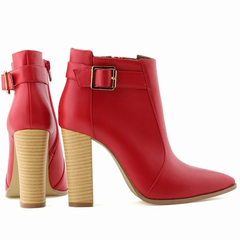 

FREE SHIPPING WOMENS FAUX MATTE LEATHER HIGH STILETTO THICK HEEL PLATFORM ANKLE BOOTS SHOES US5-10 LADIES 732-1MA