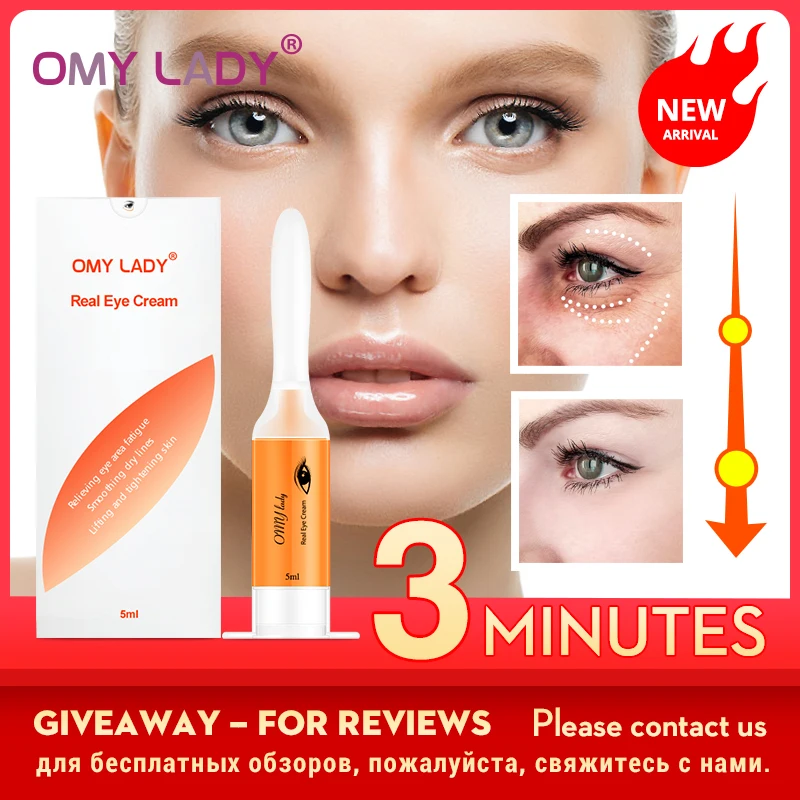 

OMYLADY EyeCream Instant Remove Eyebags Firming Eye Anti Puffiness Dark Circles Under Eye Anti Wrinkle Anti Age Eye Care