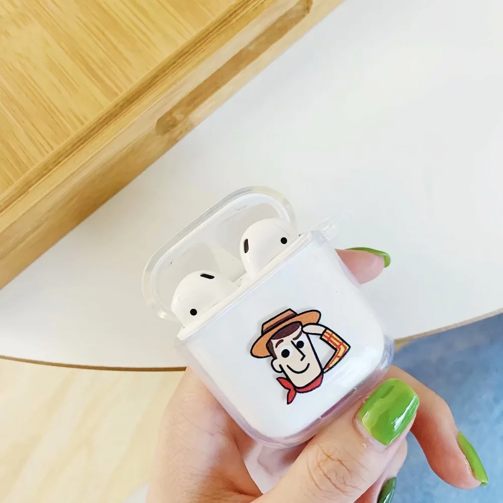 История игрушек мультфильма Базз Лайтер наушники чехол для Apple airpods беспроводной bluetooth гарнитура крышка air pod 2 аксессуары