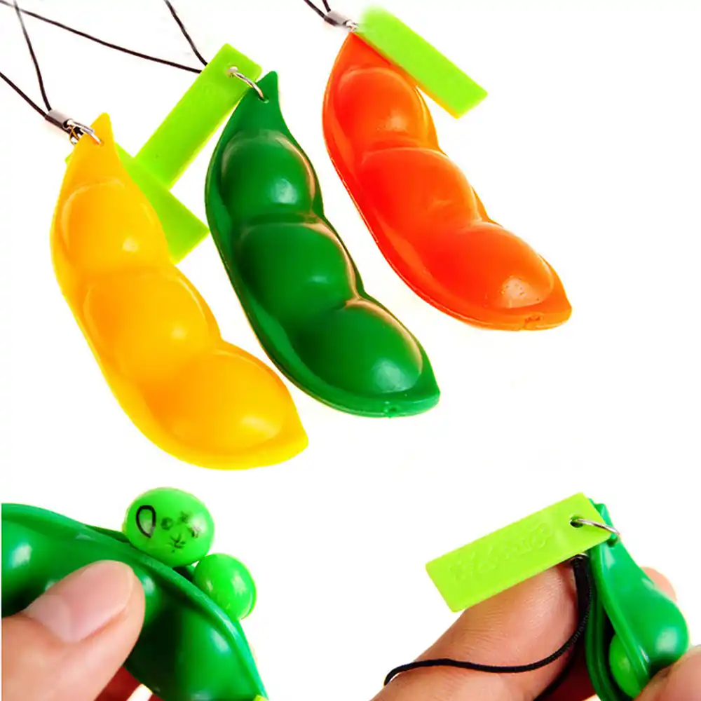 edamame stress relief toy