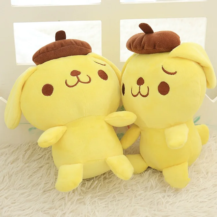 Lucu Kartun Kawaii Anjing Puding Anjing Boneka Lembut Mewah Mainan