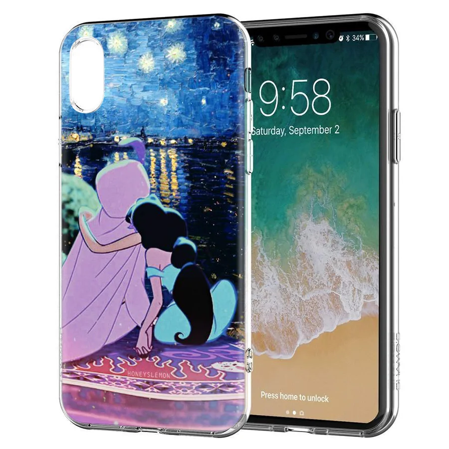 Fundas Print Silicone Phone Case For Apple iPhone 6 6S 7 8 Plus X 10 XS MAX XR 5S 5 5C SE TPU Cover Aladdin Jasmine Fundas Print Silicone Phone Case For Apple iPhone 6 6S 7 8 Plus X 10 XS MAX XR 5S 5 5C SE TPU Cover Aladdin Jasmine