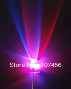 100 шт. 8 мм 2pin rgb светодиодный светильник-Ультра яркий rgb светодиодный s DIY 8 мм светильник-светодиод прозрачный СВЕТОДИОДНЫЙ