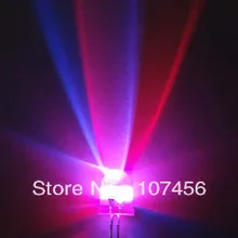 100 шт. 8 мм 2pin rgb светодиодный светильник-Ультра яркий rgb светодиодный s DIY 8 мм светильник-светодиод прозрачный СВЕТОДИОДНЫЙ