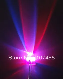 

100pcs 8mm 2pin rgb flash LED Lamp -Ultra Bright rgb LEDs DIY 8mm light-emitting diode water clear led